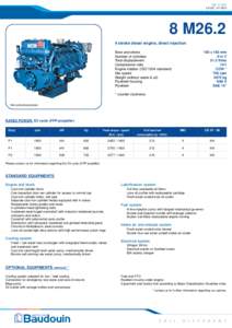 Réf. IC 02/A LD SCM26.2 4 stroke diesel engine, direct injection 150 x 150 mm