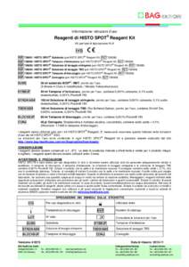 Informazione: istruzioni d’uso  Reagenti di HISTO SPOT® Reagent Kit Kit per test di tipizzazione HLA  