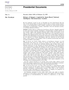 10789 Federal Register Presidential Documents  Vol. 60, No. 39