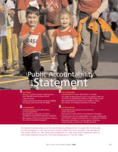 Public Accountability  Statement Our Clients - Almost 11 million clients, including more