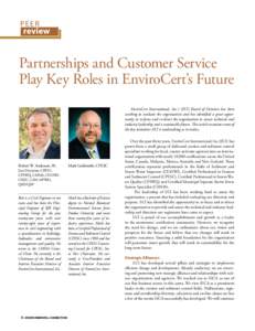 PEER  review Partnerships and Customer Service Play Key Roles in EnviroCert’s Future