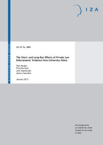 The Short- and Long-Run Effects of Private Law Enforcement: Evidence from University Police