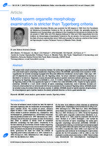 RBMOnline - Vol 18. No[removed]Reproductive BioMedicine Online; www.rbmonline.com/Article/3621 on web 9 January[removed]Article