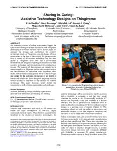 Sharing is Caring: Assistive Technology Designs on Thingiverse