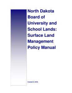 North Dakota Board of University and School Lands: Surface Land Management