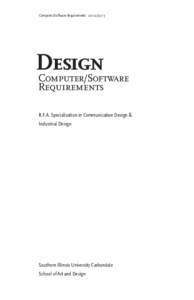 Computer/Software RequirementsDesign Computer/Software Requirements