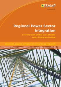 Briefing NoteRegional Power Sector Integration Lessons from Global Case Studies and a Literature Review