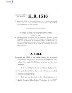 I  114TH CONGRESS 1ST SESSION  H. R. 1516