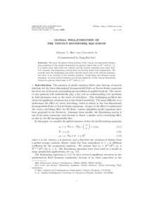 DISCRETE AND CONTINUOUS DYNAMICAL SYSTEMS Volume 12, Number 1, January 2005 Website: http://AIMsciences.org pp. 1–12