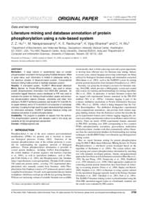 BIOINFORMATICS  ORIGINAL PAPER Vol. 21 no, pages 2759–2765 doi:bioinformatics/bti390