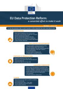 EU Data Protection Reform: a concerted effort to make it work Fact sheet | January 2018