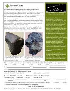 Planetary science / Meteorite / Meteorite types / Meteorites