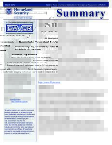 Remotely Operated Underwater Vehicle Systems -- Assessment Summary