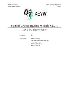 Suite B Cryptographic Module