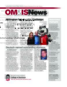 Northern Illinois University College of Business Operations Management & Information Systems Fall 2013 OM&ISNews cob.niu.edu/omis