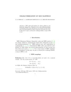 MDS matrix / Matrix / Function / Mathematics / Functions and mappings / Cryptography