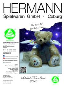 HERMANN-Spielwaren GmbH Fine German Teddy Bears Im GrundCoburg-Cortendorf Germany