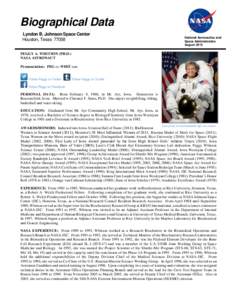 Aquanauts / Peggy Whitson / Spaceflight / Yuri Malenchenko / Expedition 16 / Expedition 5 / Chief of the Astronaut Office / Daniel M. Tani / STS-111 / Astronaut / Soyuz TMA-11 / STS-113