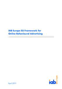IAB Europe EU Framework for Online Behavioural Advertising April 2011  Introduction