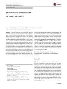Thyroid diseases and bone health