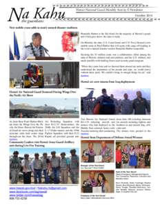 Na Kahu  Hawaii National Guard Monthly Activity E-Newsletter October[removed]the guardians