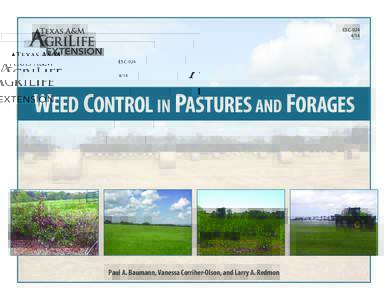 ESCWeed Control in Pastures and Forages  Paul A. Baumann, Vanessa Corriher-Olson, and Larry A. Redmon