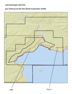 Lake Exchange Lake Area (per CenturyLink QC f/k/a Qwest Corporation Tariffs) BRA  Zone 1