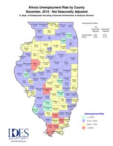 Illinois Unemployment Rate by County December, Not Seasonally Adjusted IL Dept. of Employment Security, Economic Information & Analysis Division Jo Daviess StephensonWinnebago 7.2% Boone McHenry