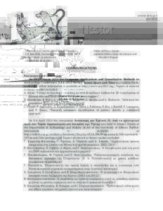Volume	
  40	
  Issue	
  4	
   April	
  2013	
   Nestor Bibliography of Aegean Prehistory and Related Areas
