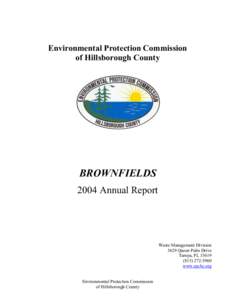 Brownfields - Hillsborough County[removed]Annual Report - Waste Management - Florida DEP