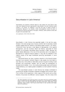 Securitisation in Latin America - BIS Quarterly Review, part 6, September 2007