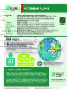 Paper / Business / Economy / Kimberly-Clark / Winnebago County /  Wisconsin / Purex / Scotties / Forest Stewardship Council / Kruger Inc. / Paper towel / Gatineau / Scott Paper Company