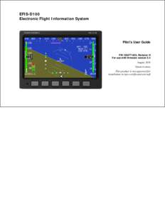 EFIS-D100 Electronic Flight Information System Pilot’s User Guide  P/N, Revision H
