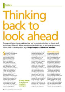 Feature  Thinking back to look ahead