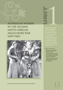 Australian Women in the Second South African Anglo-Boer War)