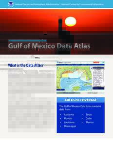 National Oceanic and Atmospheric Administration | National Centers for Environmental Information  Gulf of Mexico Data Atlas What is the Data Atlas? Based on the idea of a traditional atlas but offered via the Internet by