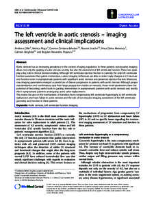 The left ventricle in aortic stenosis – imaging assessment and clinical implications