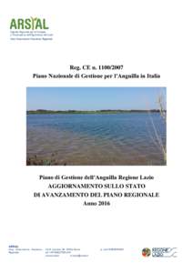 Agenzia Regionale per lo Sviluppo e l’Innovazione dell’Agricoltura del Lazio Area Osservatorio Faunistico Regionale  Reg. CE n