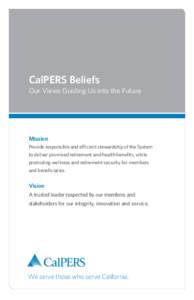 CalPERS Investment Beliefs