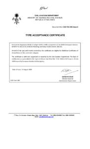 Type certificate / Airworthiness / European Aviation Safety Agency / National aviation authority / Dornier Do 228 / Maldivian / RUAG / Aviation / Civil aviation authorities / Transport