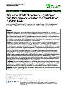 Differential effects of dopamine signalling on long-term memory formation and consolidation in rodent brain