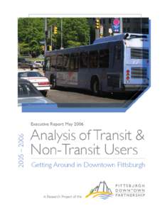 I.  INTRODUCTION In June 2005, the Pittsburgh Downtown Partnership (PDP) retained the consulting firm, Tripp Umbach & Associates (TUA), to complete a comprehensive study of Downtown Pittsburgh transit and non-transit us