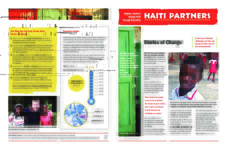 Helping Haitians Change Haiti Through Education Summer/Fall 2011, Issue 2