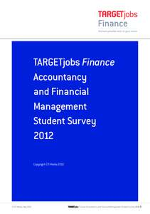 TARGETjobs Finance Accountancy and Financial Management Student Survey 2012