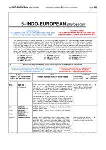 5= INDO-EUROPEAN phylosector  Observatoire Linguistique