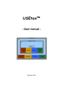 USEtox™ - User manual - February, 2010  Colophon