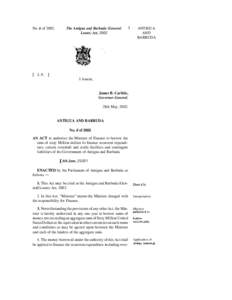 No. 6 of[removed]L.S. The Antigua and Barbuda (General Loans) Act, 2002.