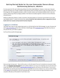 Microsoft Word - Getting Started Guide for the new Commander Owners Group Conferencing Software.docx