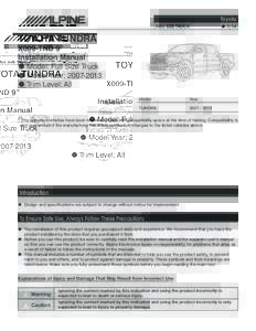 Toyota FULL SIZE TRUCK  1/14  TOYOTA TUNDRA