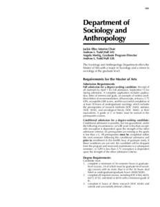  Sociology and Anthropology   181